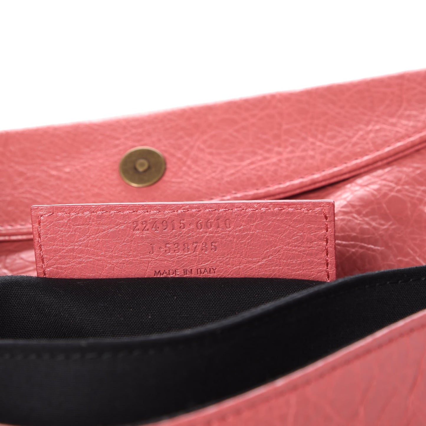 Agneau Classic Hardware Envelope Clutch Rose Bonbon