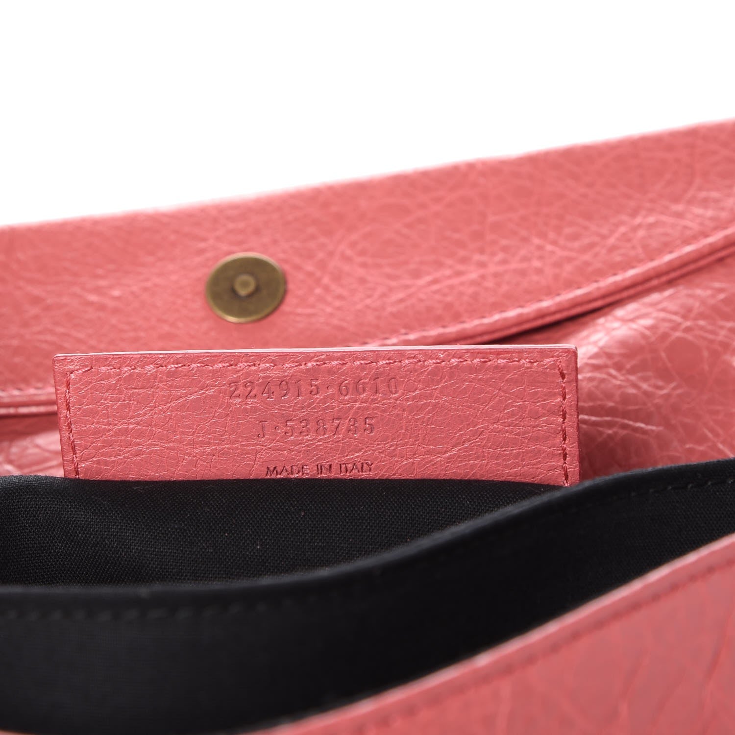 Balenciaga Agneau Classic Hardware Envelope Clutch Rose Bonbon 6 of 7