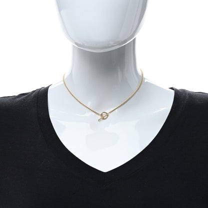 Hermes 18K Gold PM Echappee Necklace 3 of 4