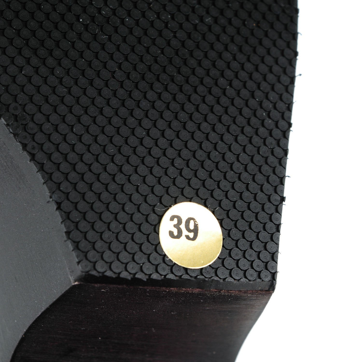 Chanel Velvet Wedge Platform Sandals 39 Black 6 of 8