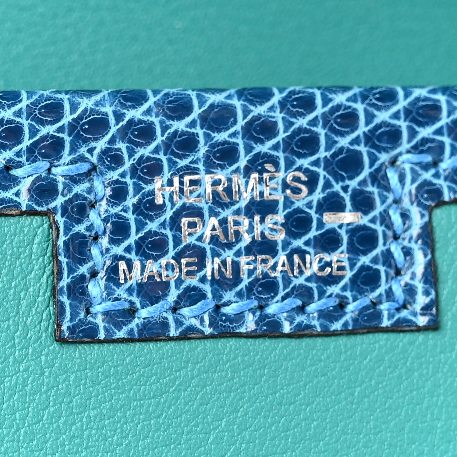 Hermes Swift Lizard Jige Elan Touch 29 Clutch Bleu Paon Mykonos 6 of 8