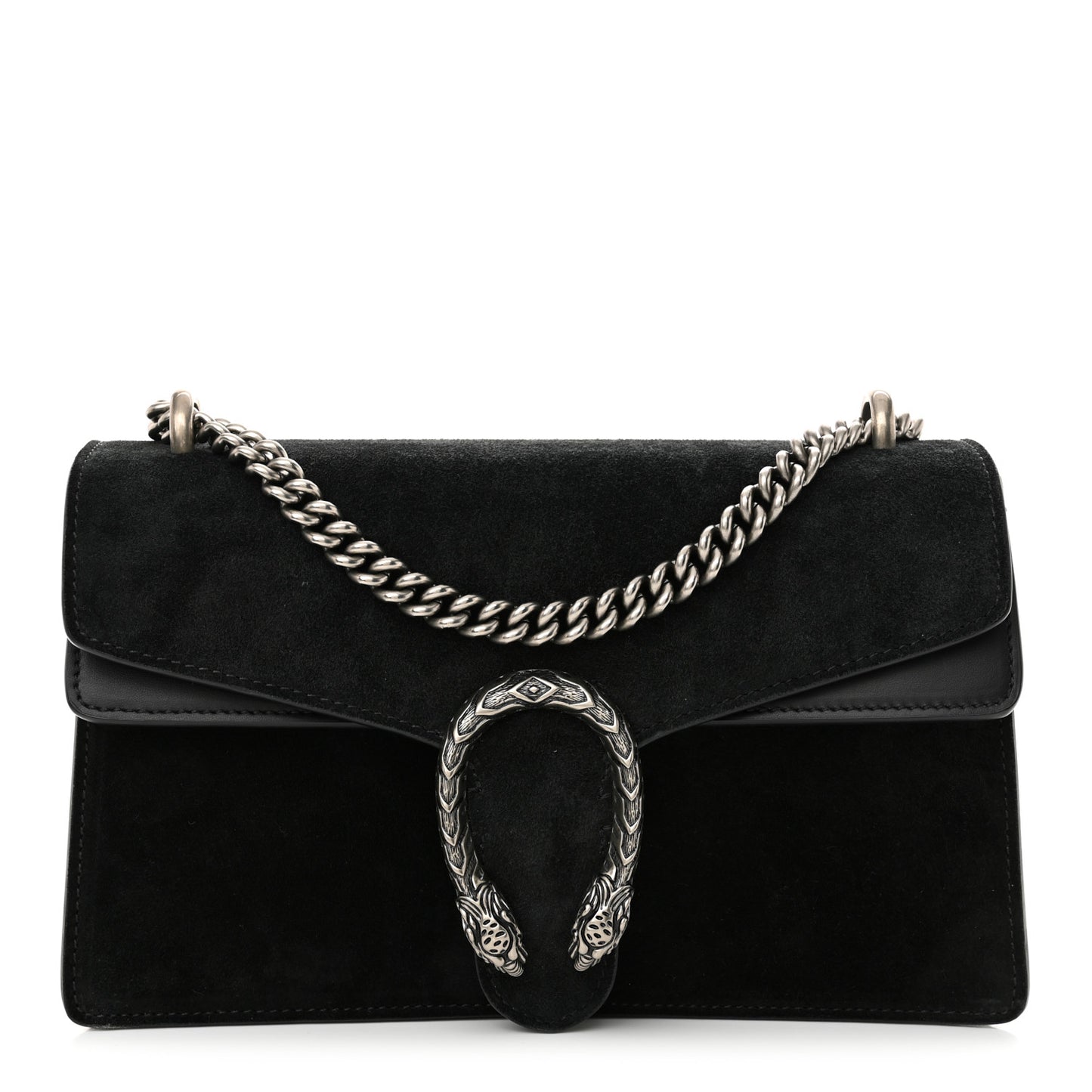 Suede Small Dionysus Shoulder Bag Black