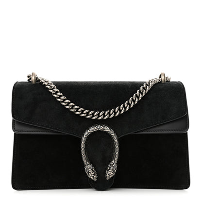 Gucci Suede Small Dionysus Shoulder Bag Black 1 of 11