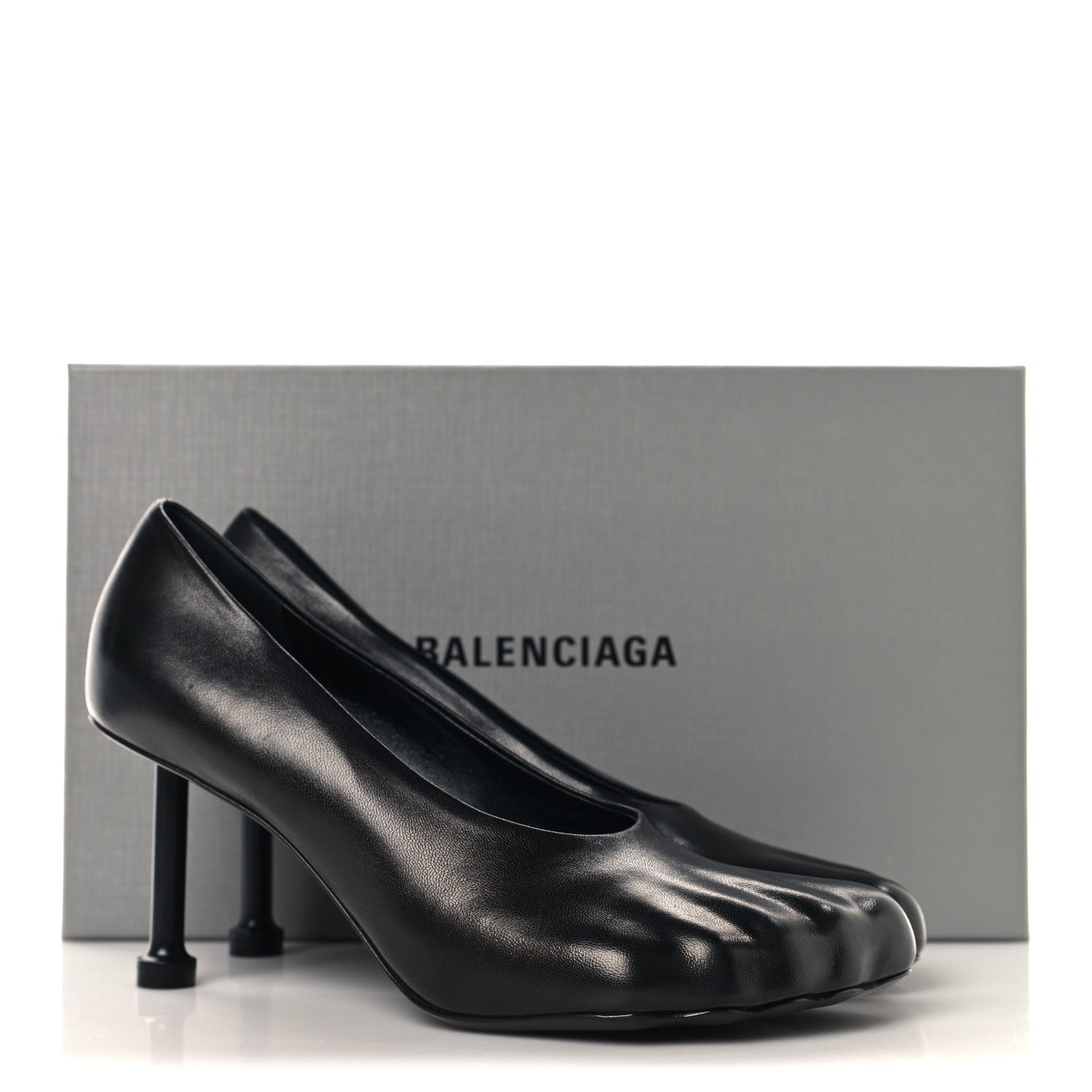 Balenciaga Soft Sheepskin Fetish Pump 39.5 Black 9 of 9