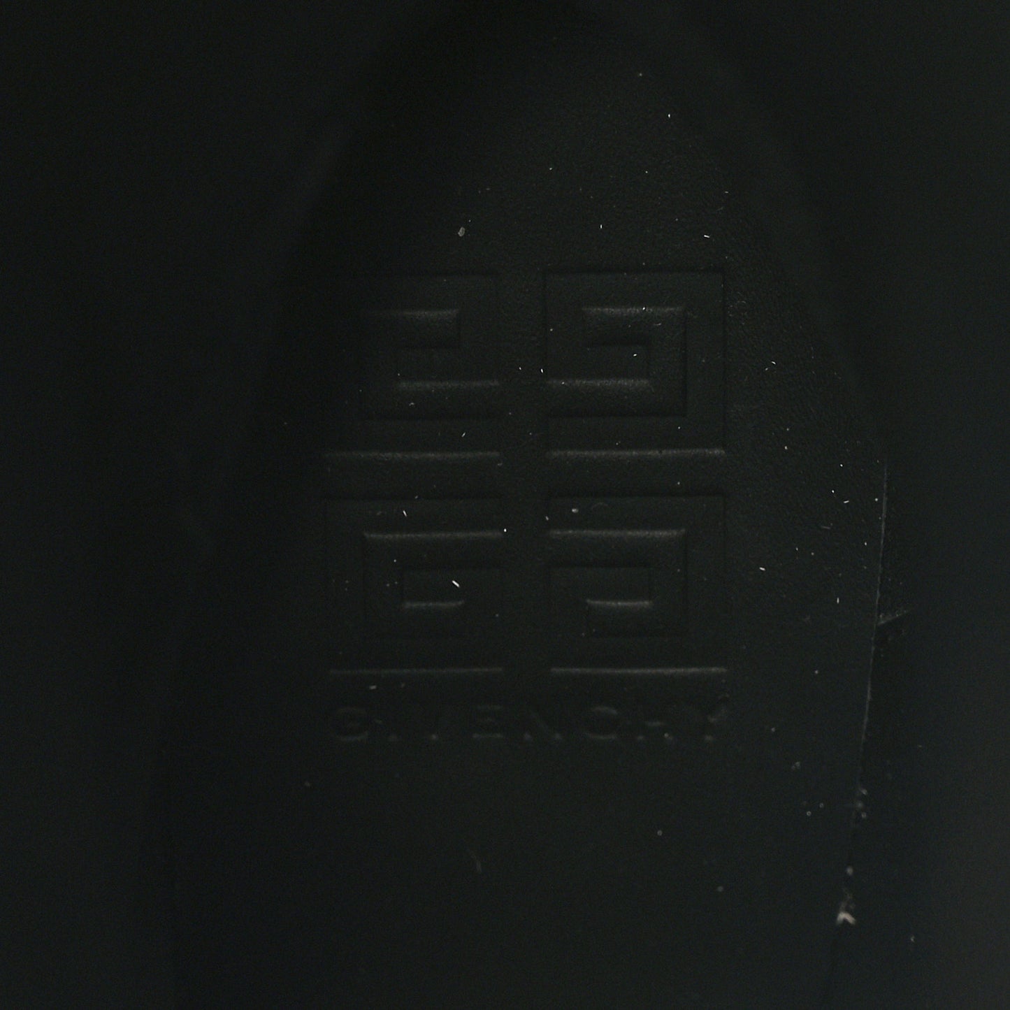 Grained Calfskin Shark Lock Biker Knee Boots 37 Beige