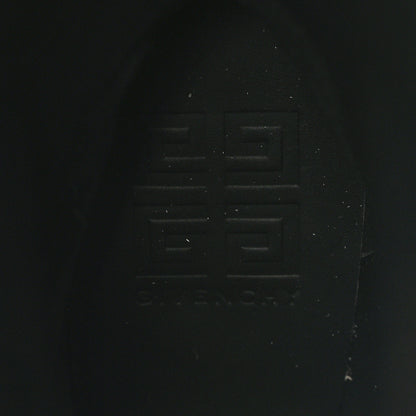 Givenchy Grained Calfskin Shark Lock Biker Knee Boots 37 Beige 6 of 9