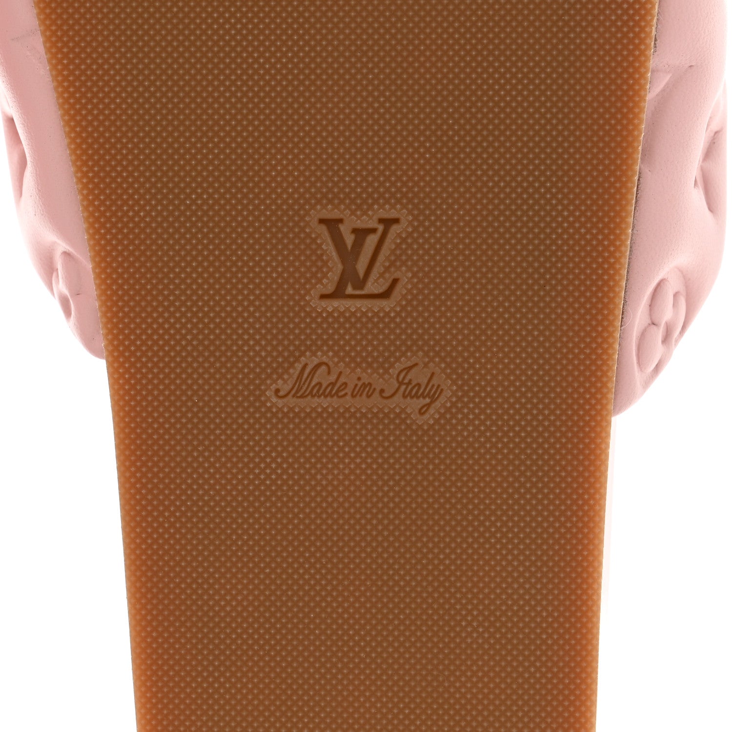 Louis Vuitton Lambskin Embossed Monogram Jumbo Flatform Mule Sandals 41 Rose Clair 9 of 10