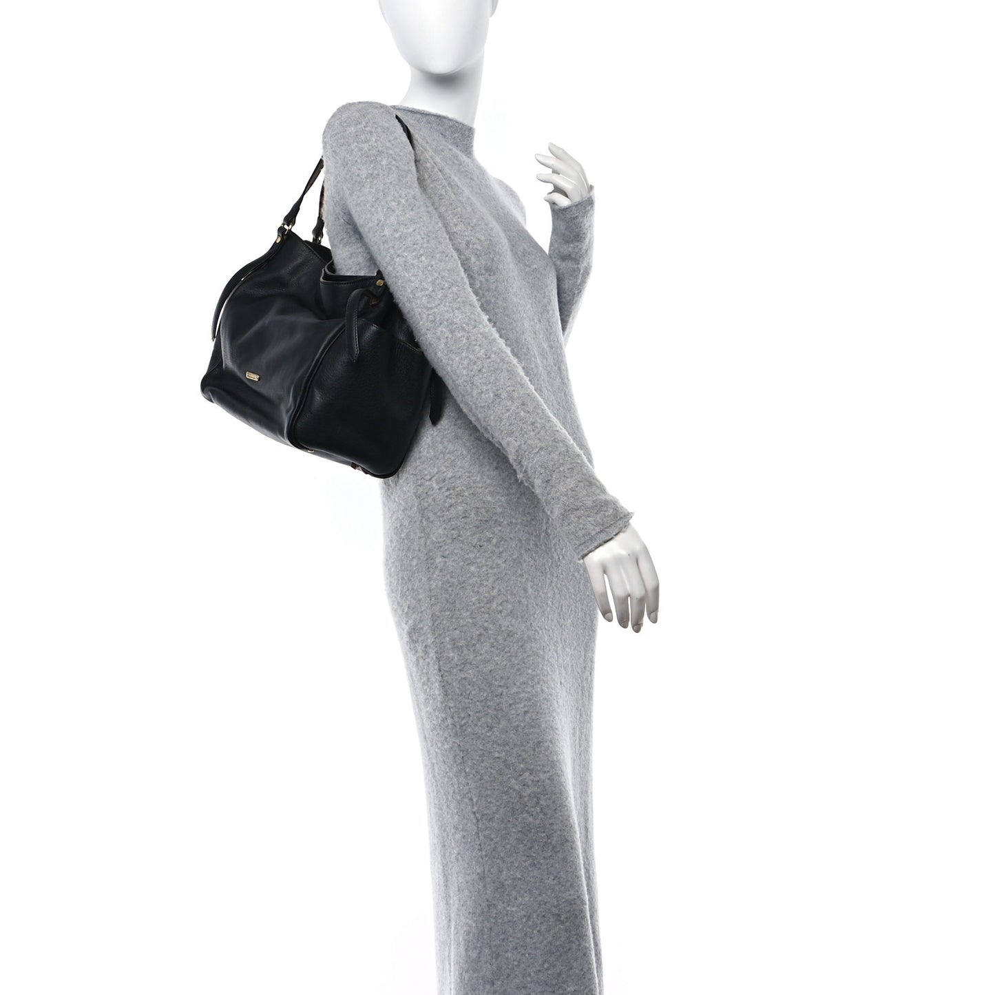 Calfskin Small Canterbury Tote Black