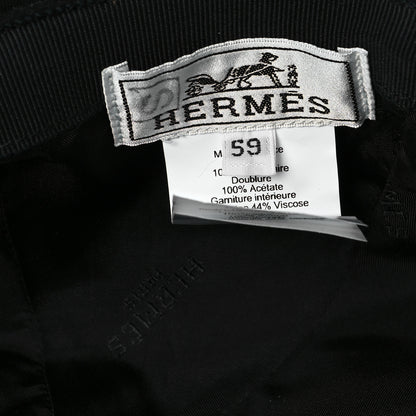 Hermes Cashmere Silk Cap 59 Black 8 of 9
