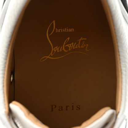 Christian Louboutin Grained Calfskin Patent Mens Louis Junior Spikes Orlato Flat Sneakers 40 Multi 6 of 7