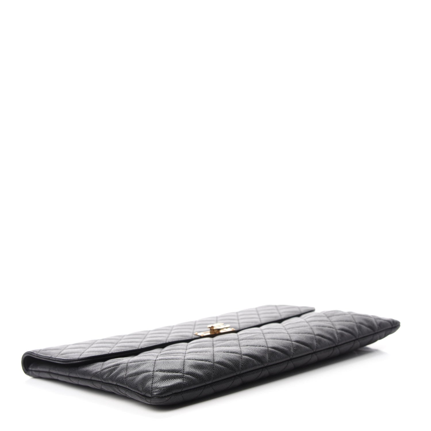 Chanel Caviar Quilted Large Golden Class Pouch Black 4 of 7