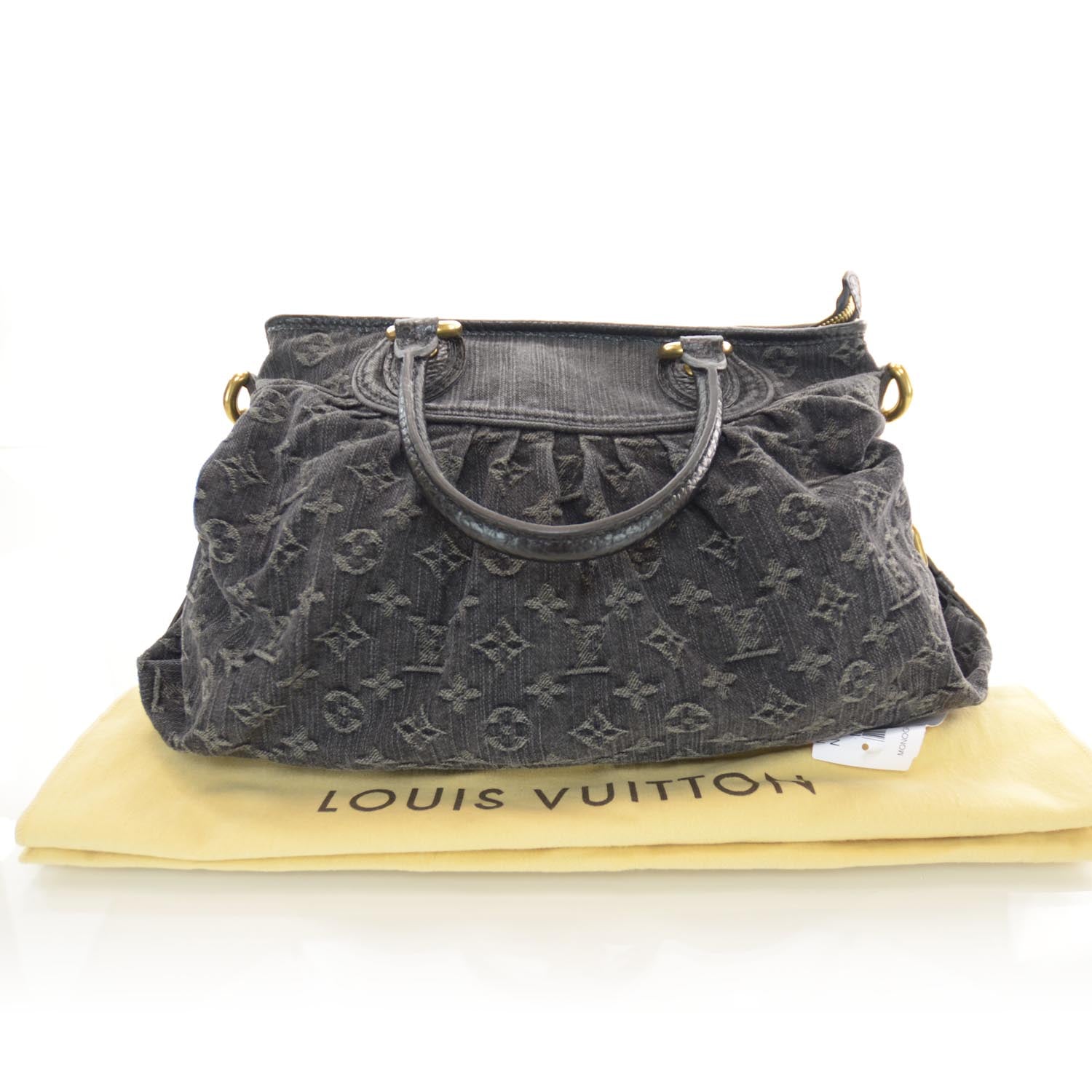 Louis Vuitton Denim Neo Cabby MM Black 3 of 7