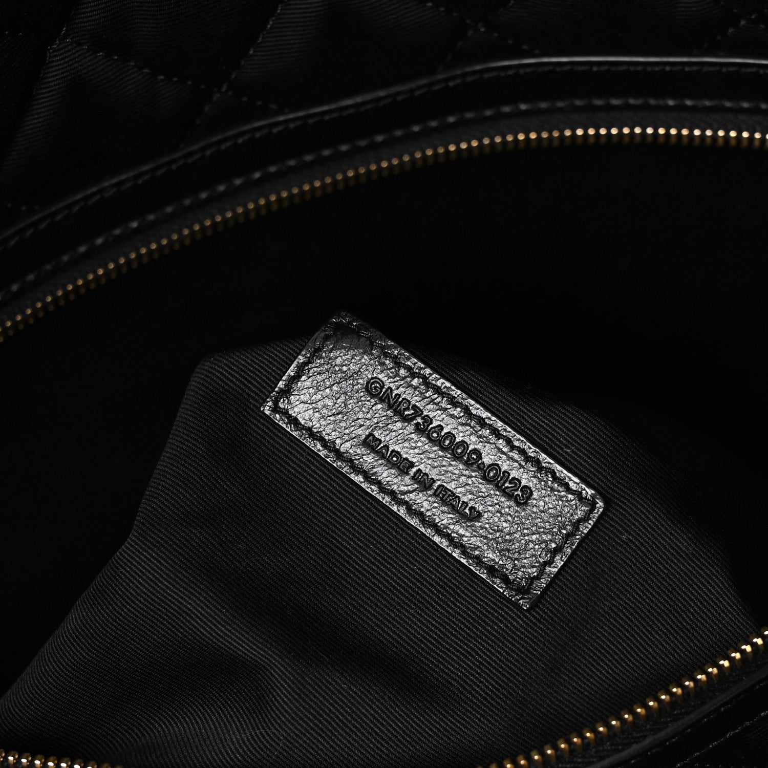 Saint Laurent Calfskin Quilted ES Giant Travel Bag Black 6 of 9