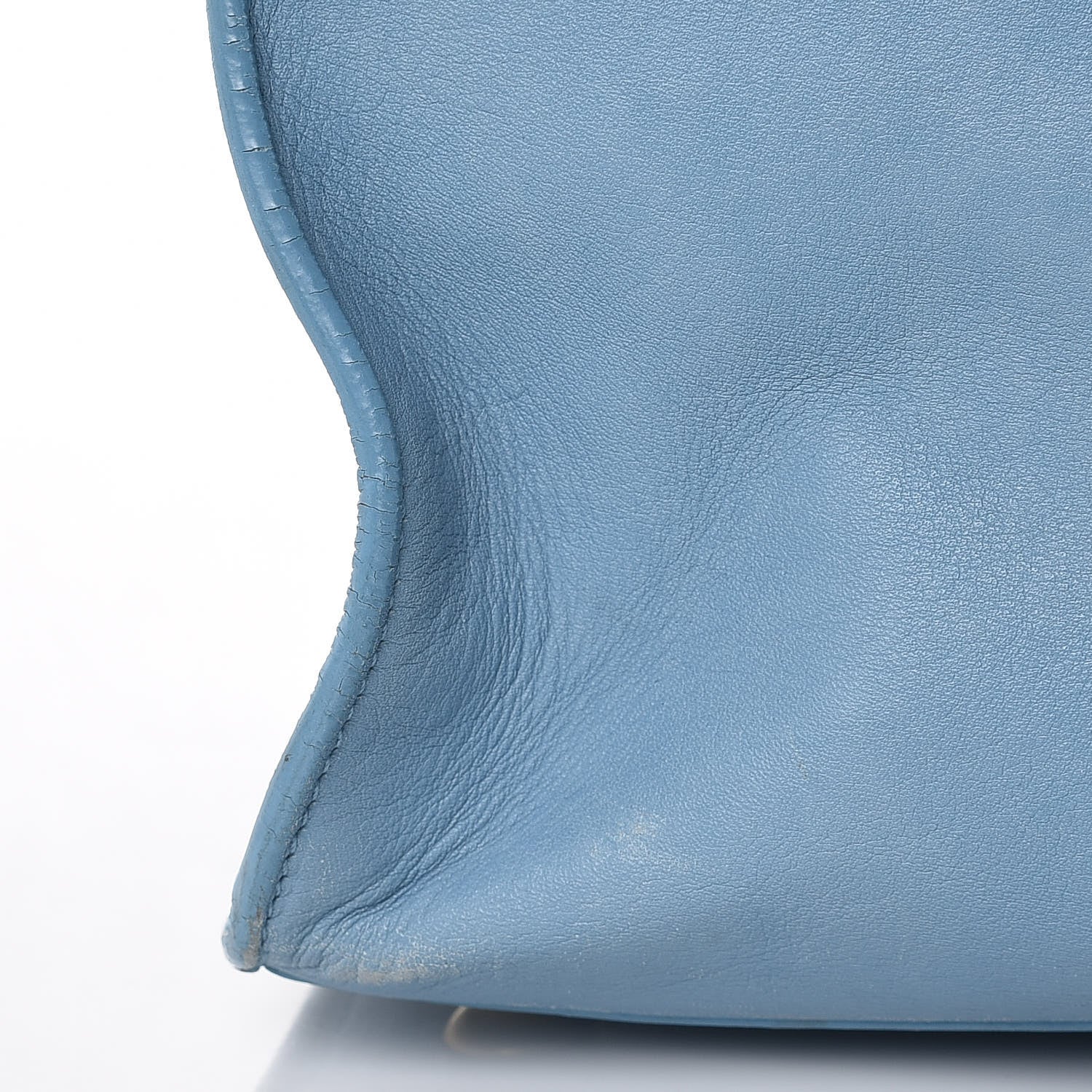 Saint Laurent Calfskin Medium Classic Y Cabas Blue Glacier 17 of 18