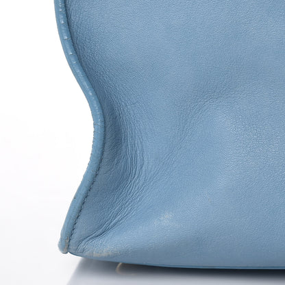 Saint Laurent Calfskin Medium Classic Y Cabas Blue Glacier 17 of 18