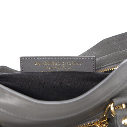Balenciaga Chevre Gold Metallic Edge Hardware S City Gris Acier 6 of 9