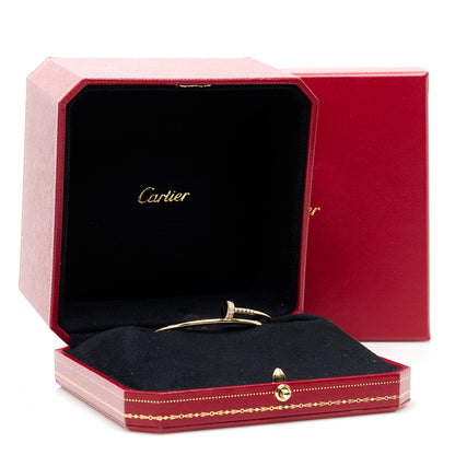 Cartier 18K Yellow Gold Diamond Small Juste Un Clou Bracelet 15 4 of 4