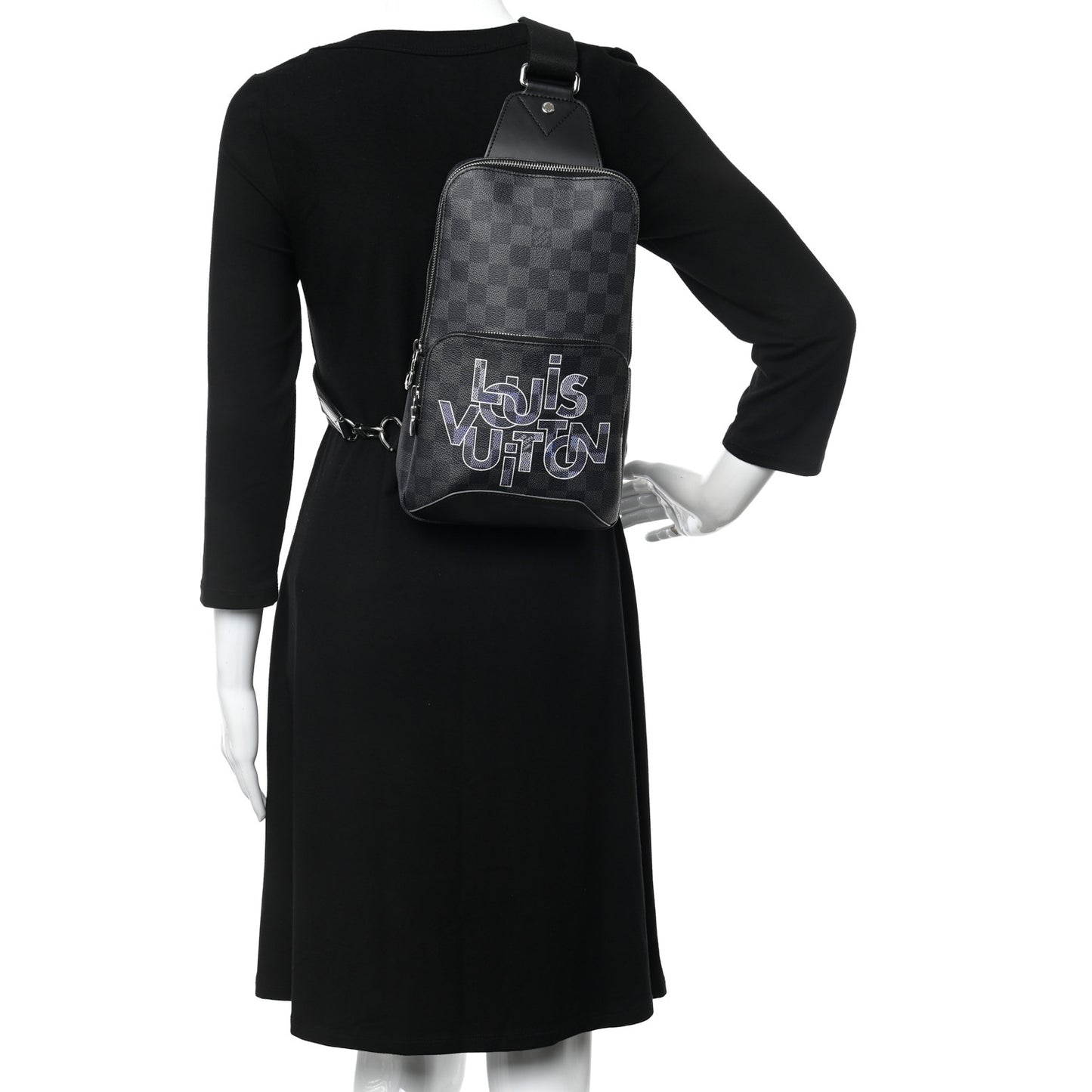 Damier Graphite Logo Avenue Sling Backpack