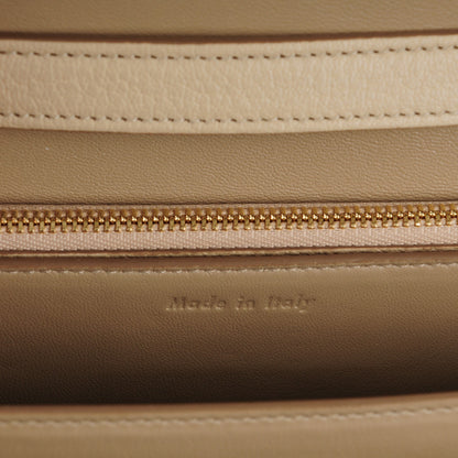 Celine Goatskin Medium Classic Box Flap Bag Dune 7 of 8