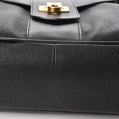 Chloe Grained Lambskin Calfskin Medium Lexa Shoulder Bag Black 16 of 22