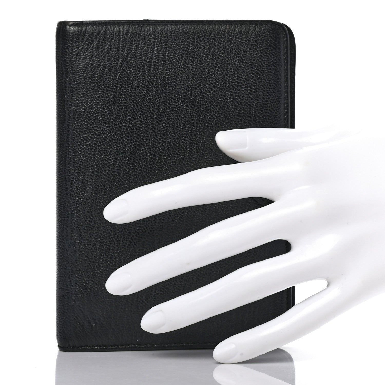 Chanel Goatskin Small Ring Agenda Planner Black 2 of 7