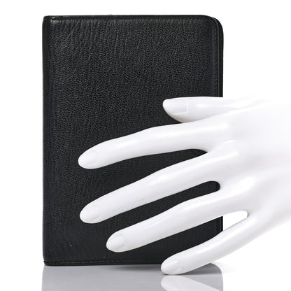 Chanel Goatskin Small Ring Agenda Planner Black 2 of 7