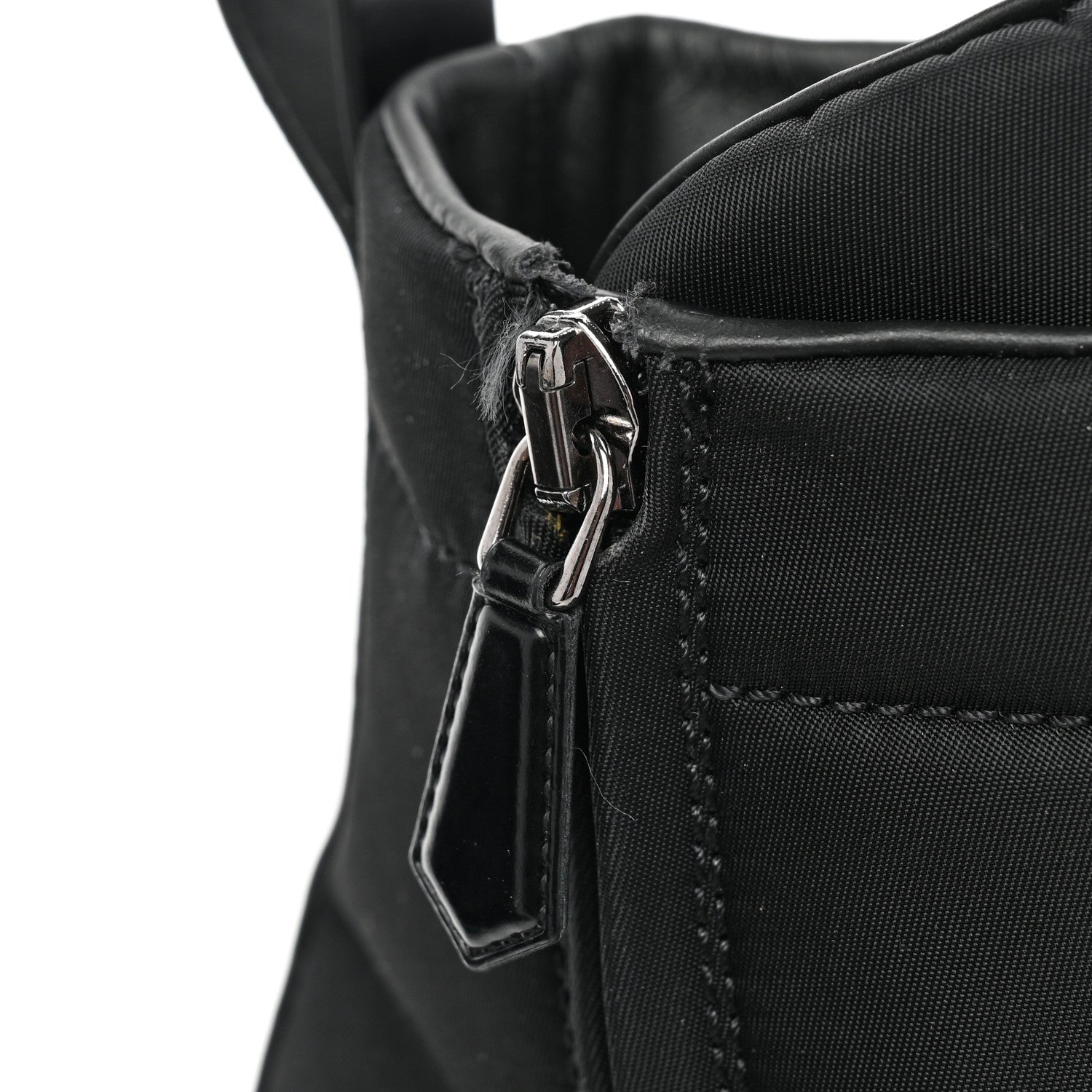 Prada Spazzolato Re-Nylon Metal Triangle Logo Lace Up 85mm Boots 39 Black 11 of 11