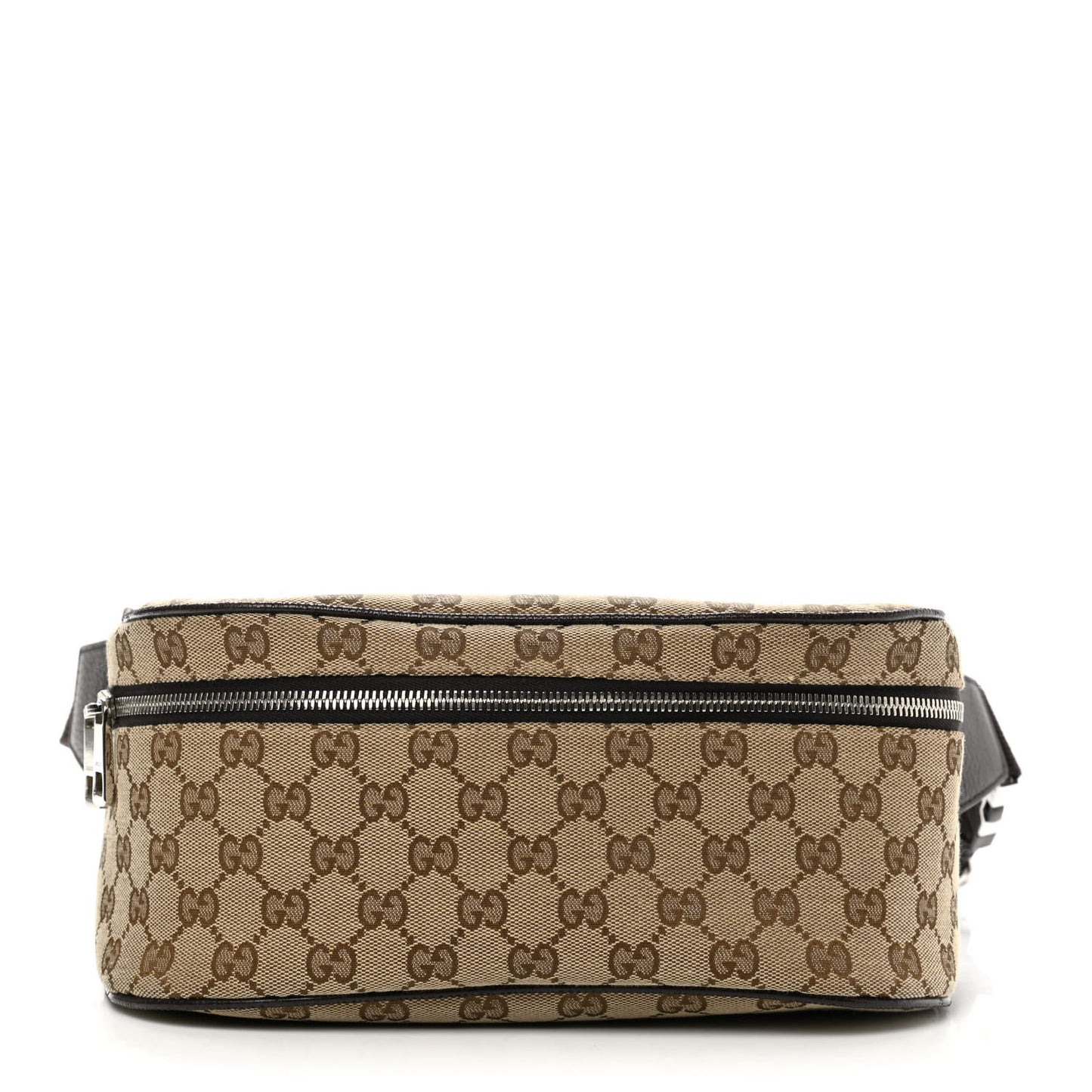 Monogram Dollar Calfskin Waist Pouch Beige Ebony Testa di Moro Marrone Scuro