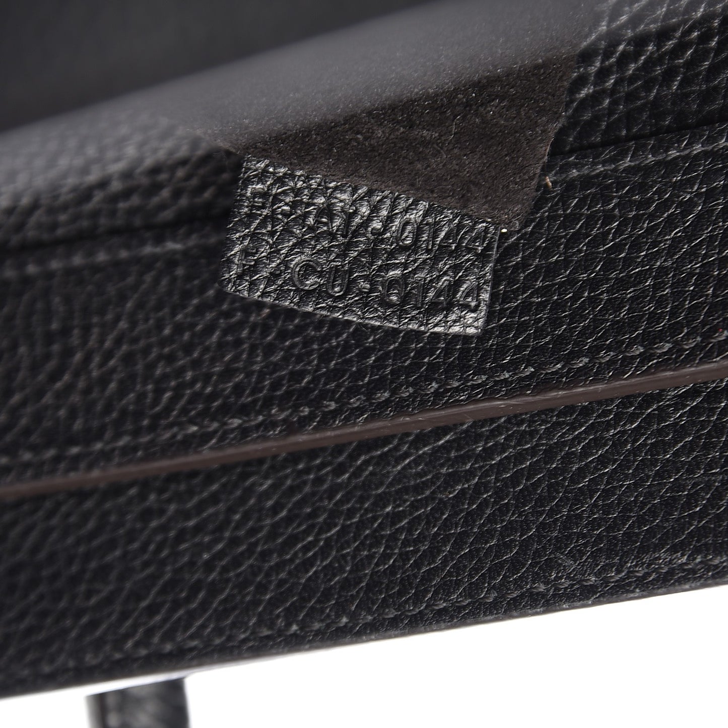 Drummed Calfskin Mini Luggage Black