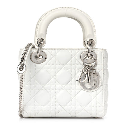 Christian Dior Lambskin Cannage Mini Lady Dior White 1 of 10