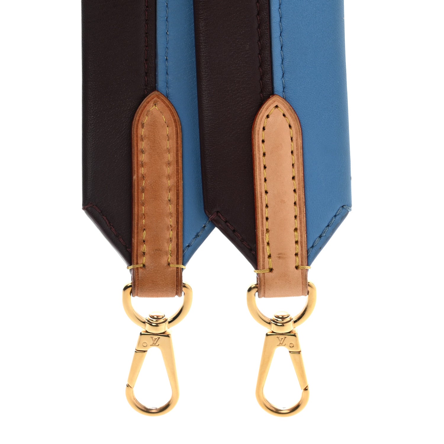 Louis Vuitton Calfskin Cluny MM Shoulder Strap Blue Glacial 3 of 9