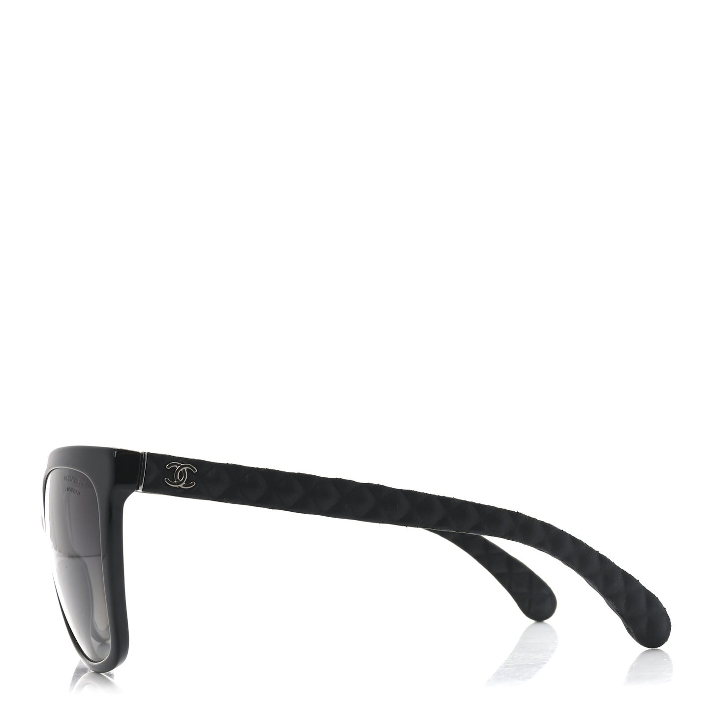 Acetate Quilted Polarized Butterfly CC Sunglasses 5288-Q Black