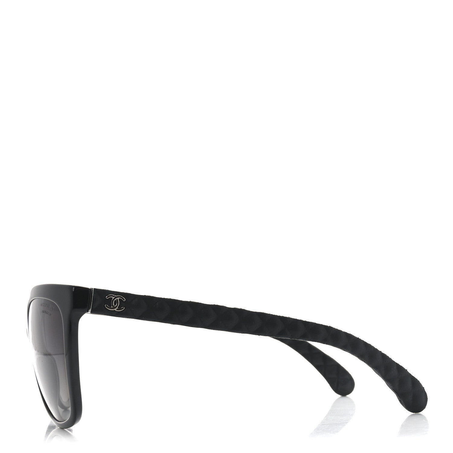 Chanel Acetate Quilted Polarized Butterfly CC Sunglasses 5288-Q Black 3 of 7