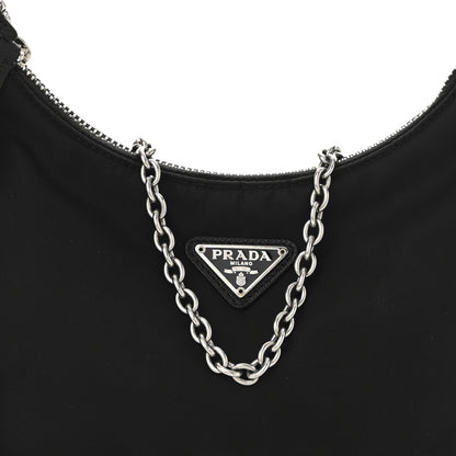 Prada Nylon Re-Edition 2005 Shoulder Bag Black 9 of 13