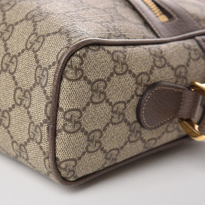 Gucci GG Supreme Monogram Web Small Ophidia Shoulder Bag Brown 10 of 11