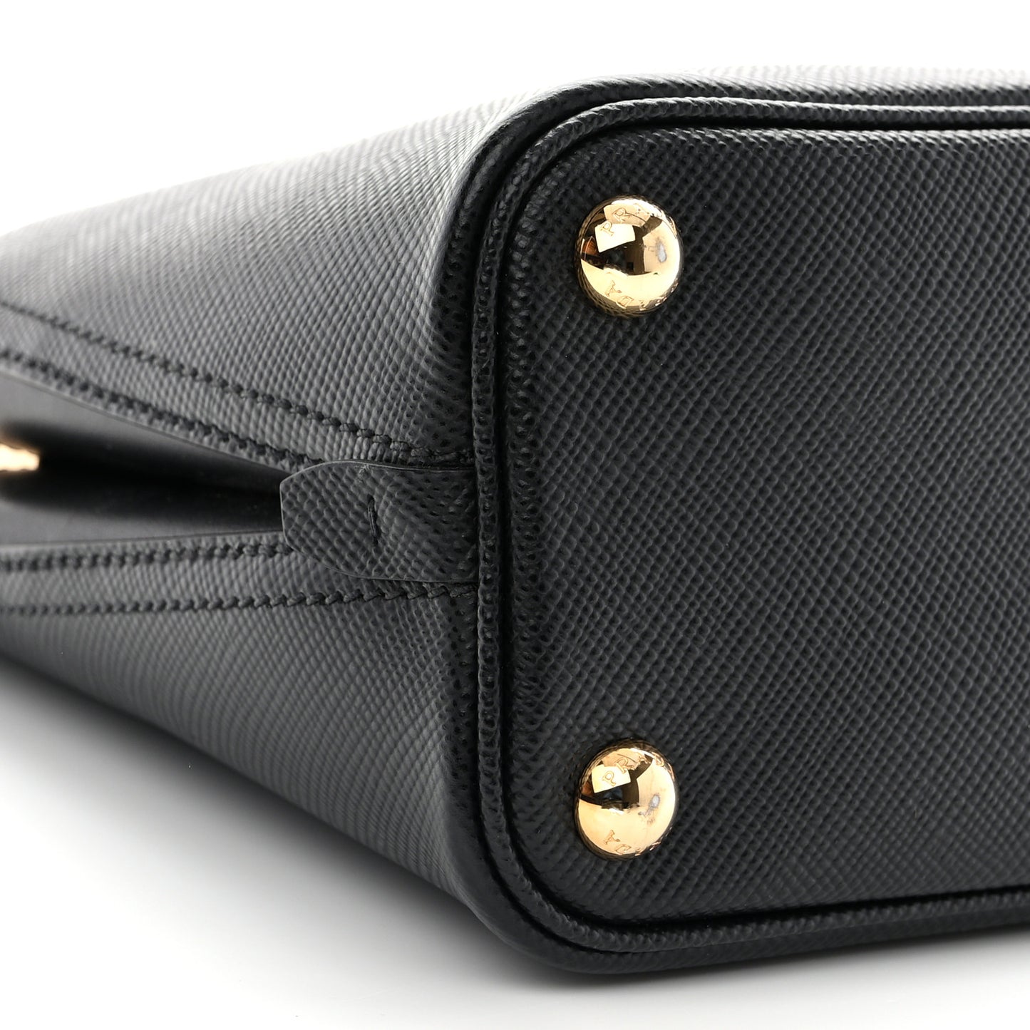 Saffiano Cuir Micro Matinee Tote Black