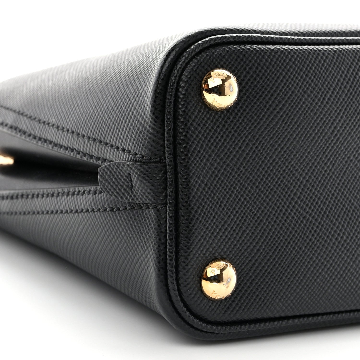 Prada Saffiano Cuir Micro Matinee Tote Black 8 of 9