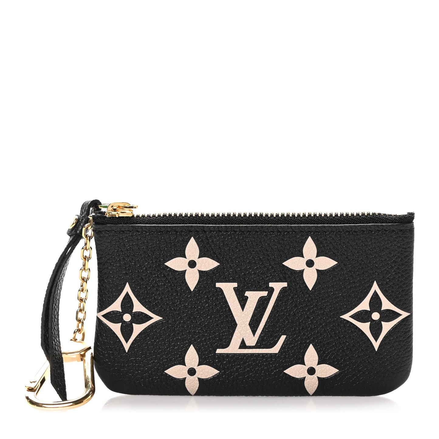 Empreinte Monogram Giant Key Pouch Black Beige