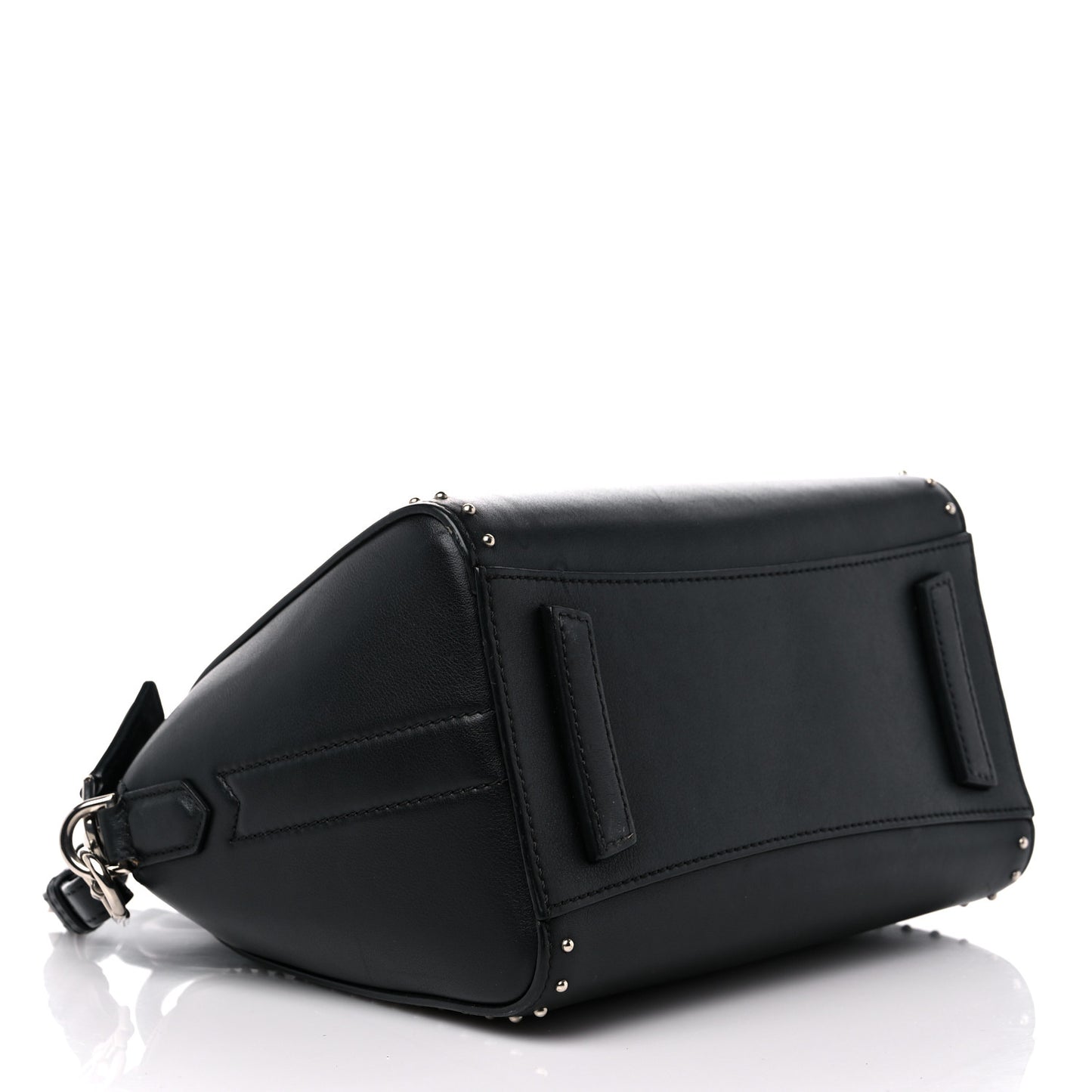 Smooth Calfskin Small Studded Antigona Black