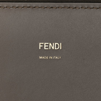 Fendi Vitello King Plexiglass Elaphe Python Print Logo Medium Fendi Sunshine Shopper Tote Tartufo Daisy Roccia 5 of 8