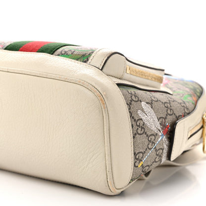 Gucci GG Supreme Monogram Flora Web Small Ophidia Day Backpack White 10 of 14