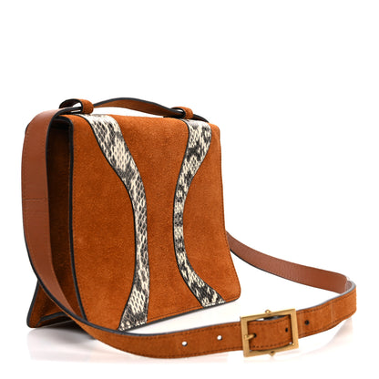 Gucci Snakeskin Suede Osiride Shoulder Bag Bright Cuir 3 of 11