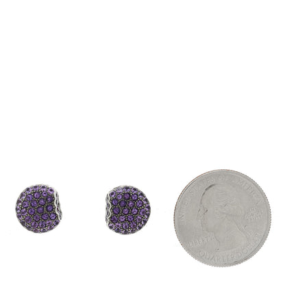 Boucheron 18K White Gold Amethyst Tentacion Macaron Earrings 2 of 4