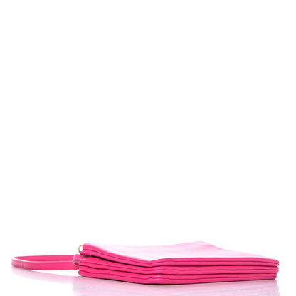 Celine Lambskin Small Trio Crossbody Bag Fluo Pink 4 of 10