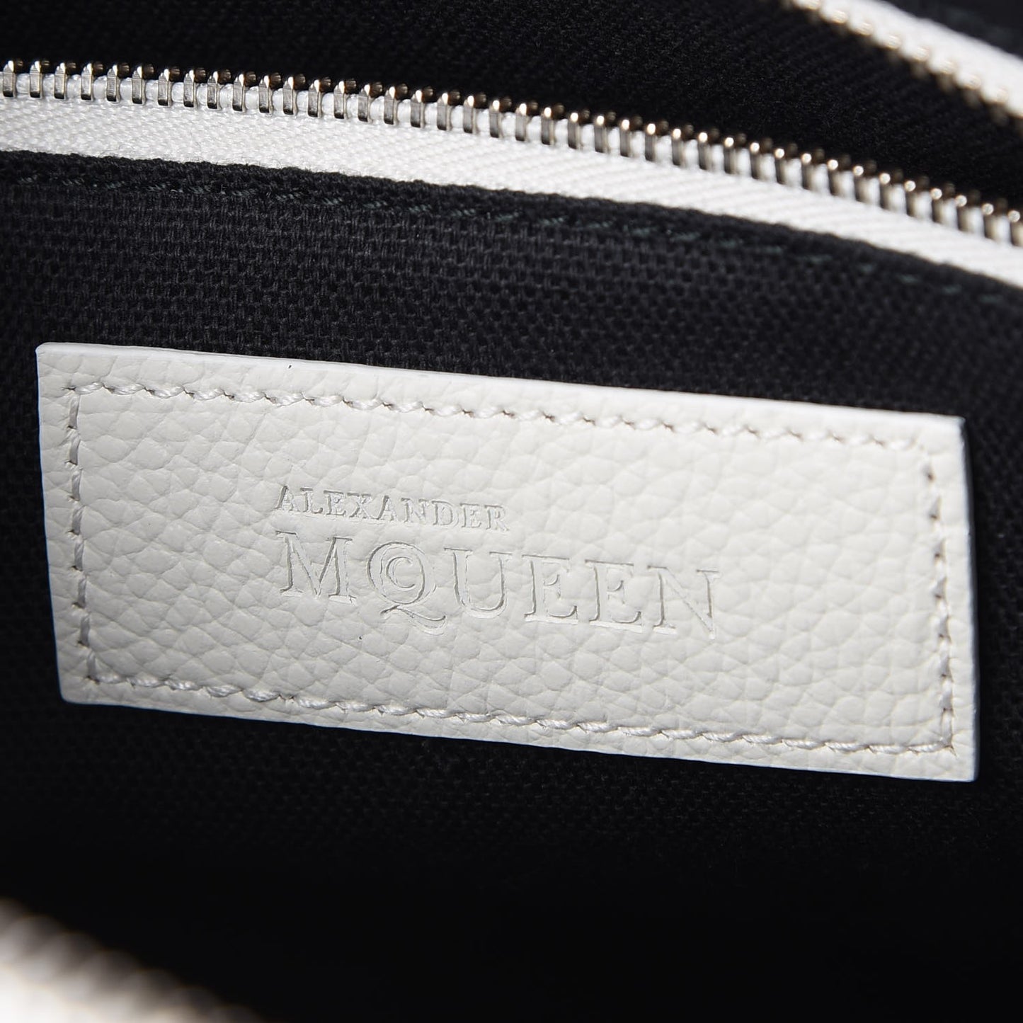 Grained Calfskin Small Legend Satchel White