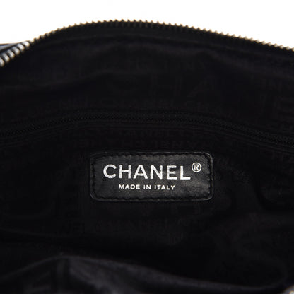Chanel Lambskin Lax Accordion Hobo Black 6 of 9