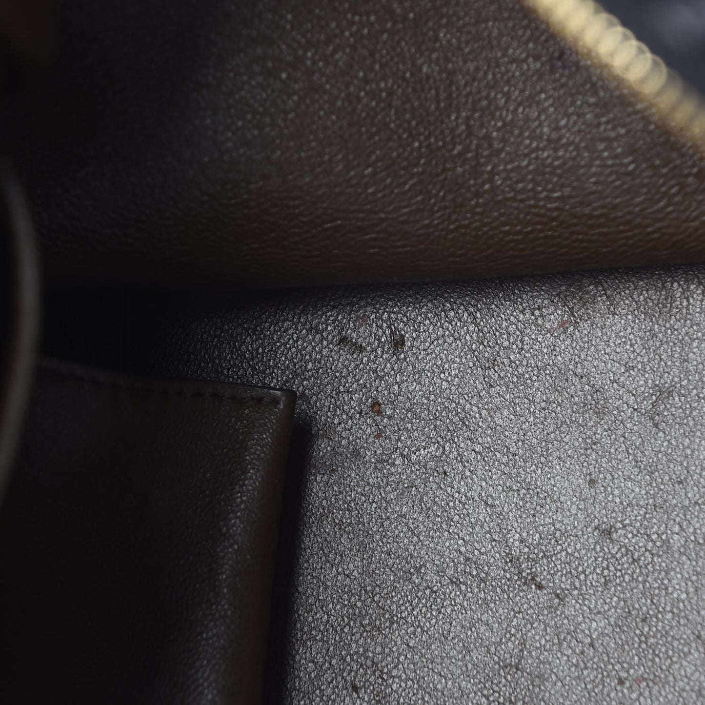 Calfskin Suede Large Tri-Color Trapeze Cobalt