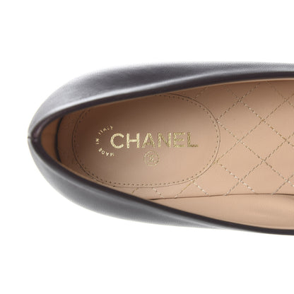 Chanel Lambskin CC Cap Toe Pumps 38.5 Dark Brown Black 6 of 9