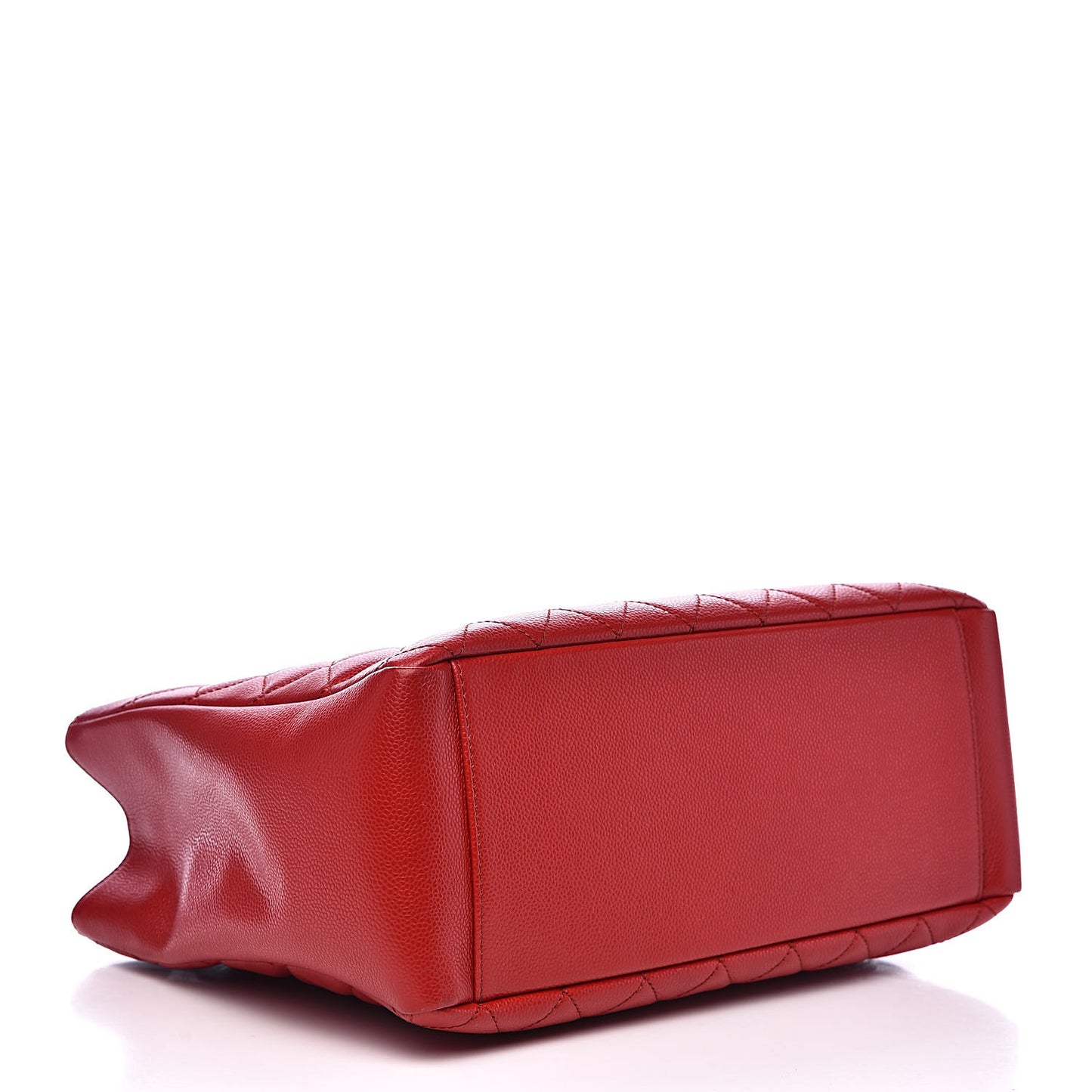 Caviar Quilted Grand Shopping Tote GST Red