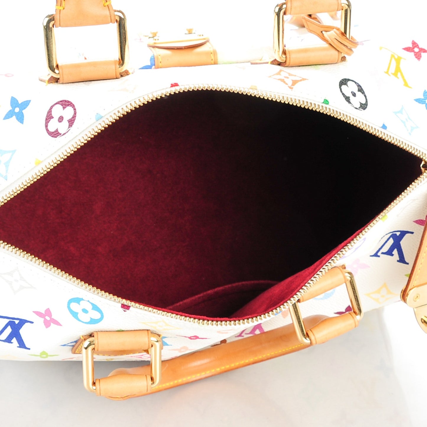Monogram Multicolor Speedy 30 White